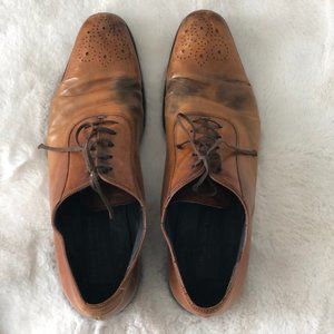To Boot New York Tan Leather Lace Up